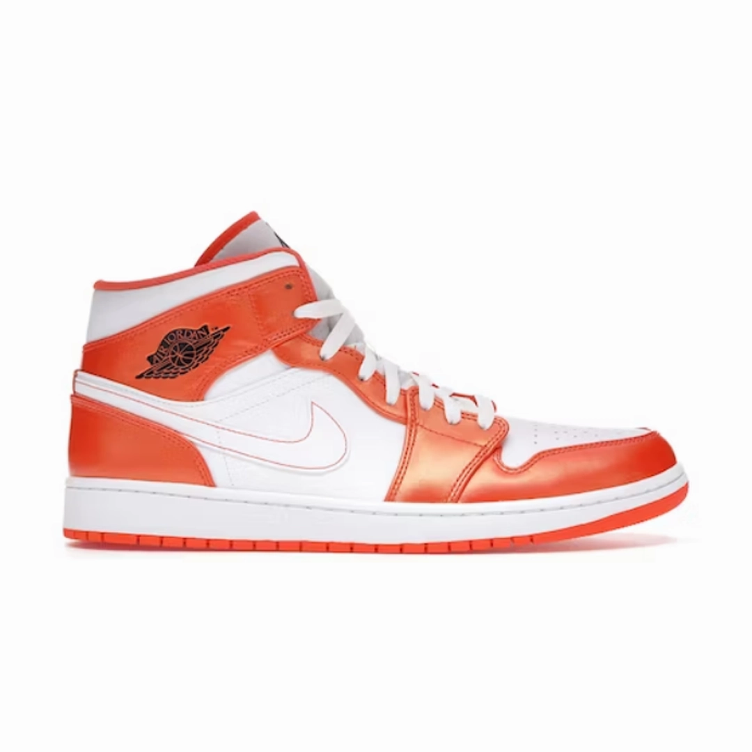 Nike Air Jordan 1 Mid SE Metallic Orange (Mens) Nike Air Force One Basketball Shoes