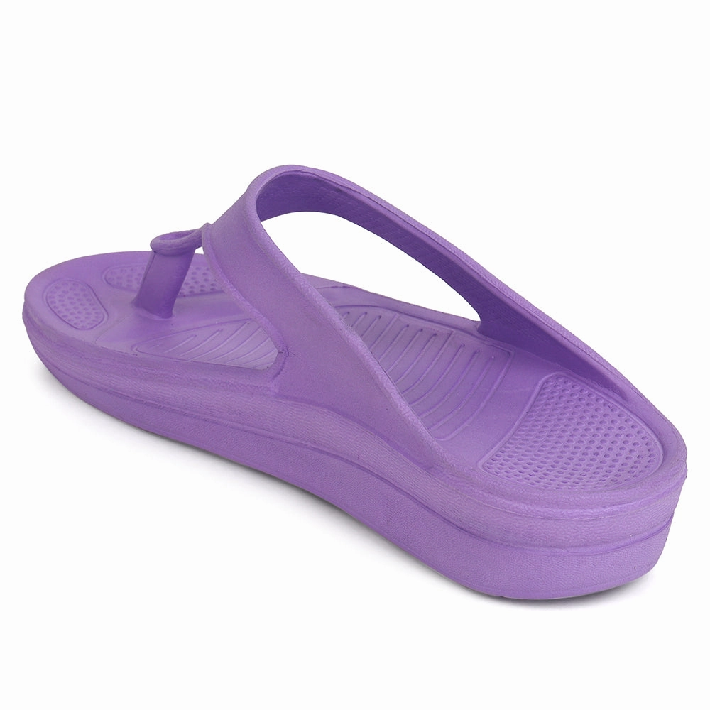 Flip Flops Cloth Thong Women Fuchsia Comfortable Wedge Flip Flops