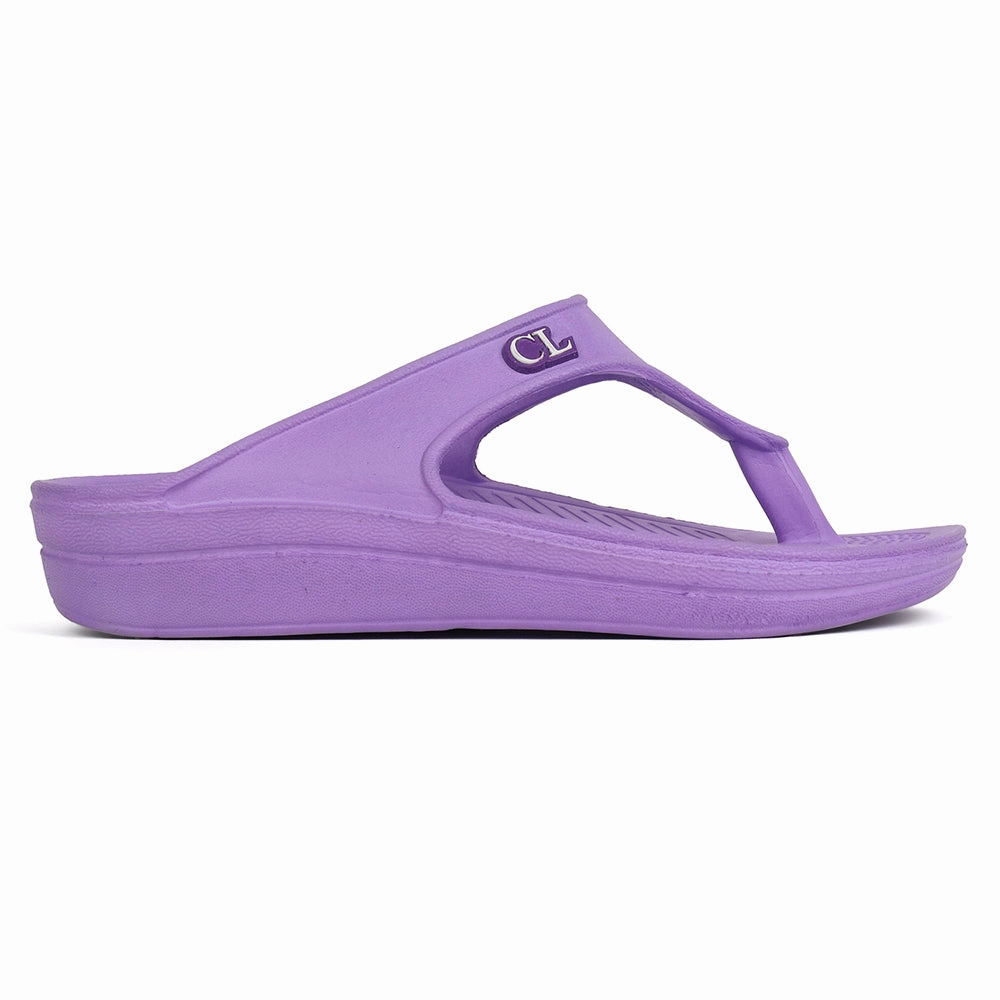 Women Fuchsia Comfortable Wedge Flip Flops Flip Flops Diamonds