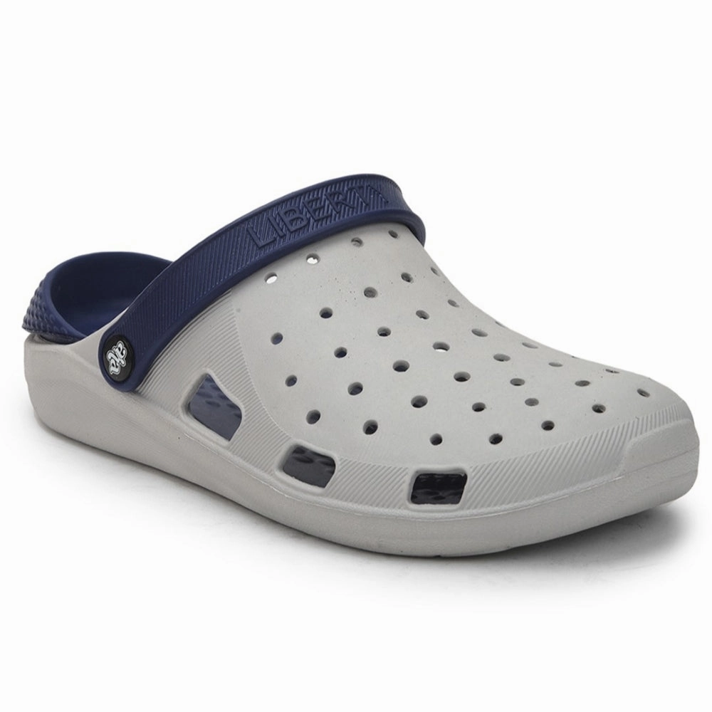 A-HA Grey Slingback Clogs For Men LPMXT-800 By Liberty Toe Covered Sandals