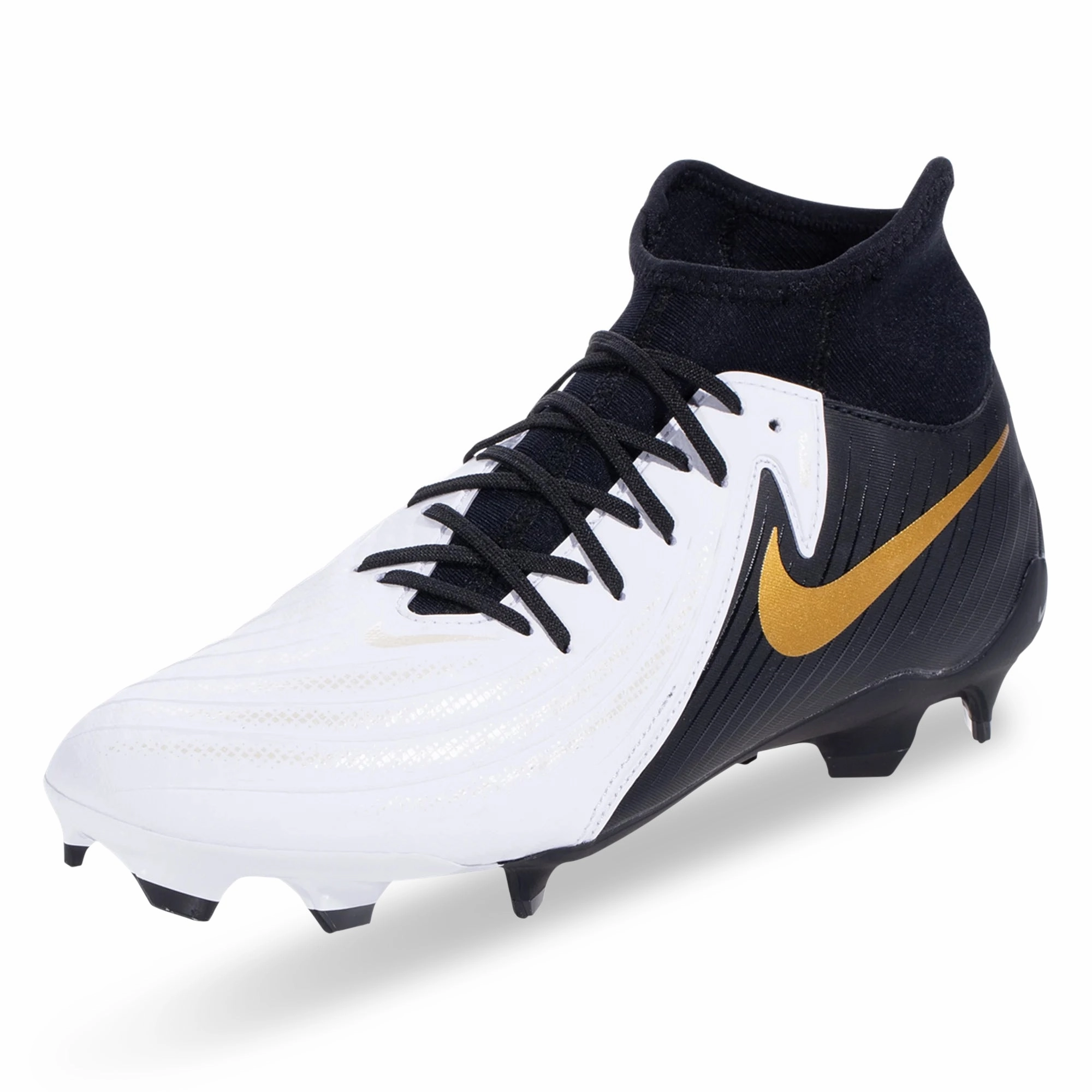 Soccer Cleat Size Vs Shoe Size Nike Phantom Luna II Academy FG/MG Soccer Cleats (White/Black-Metallic Gold Coin)