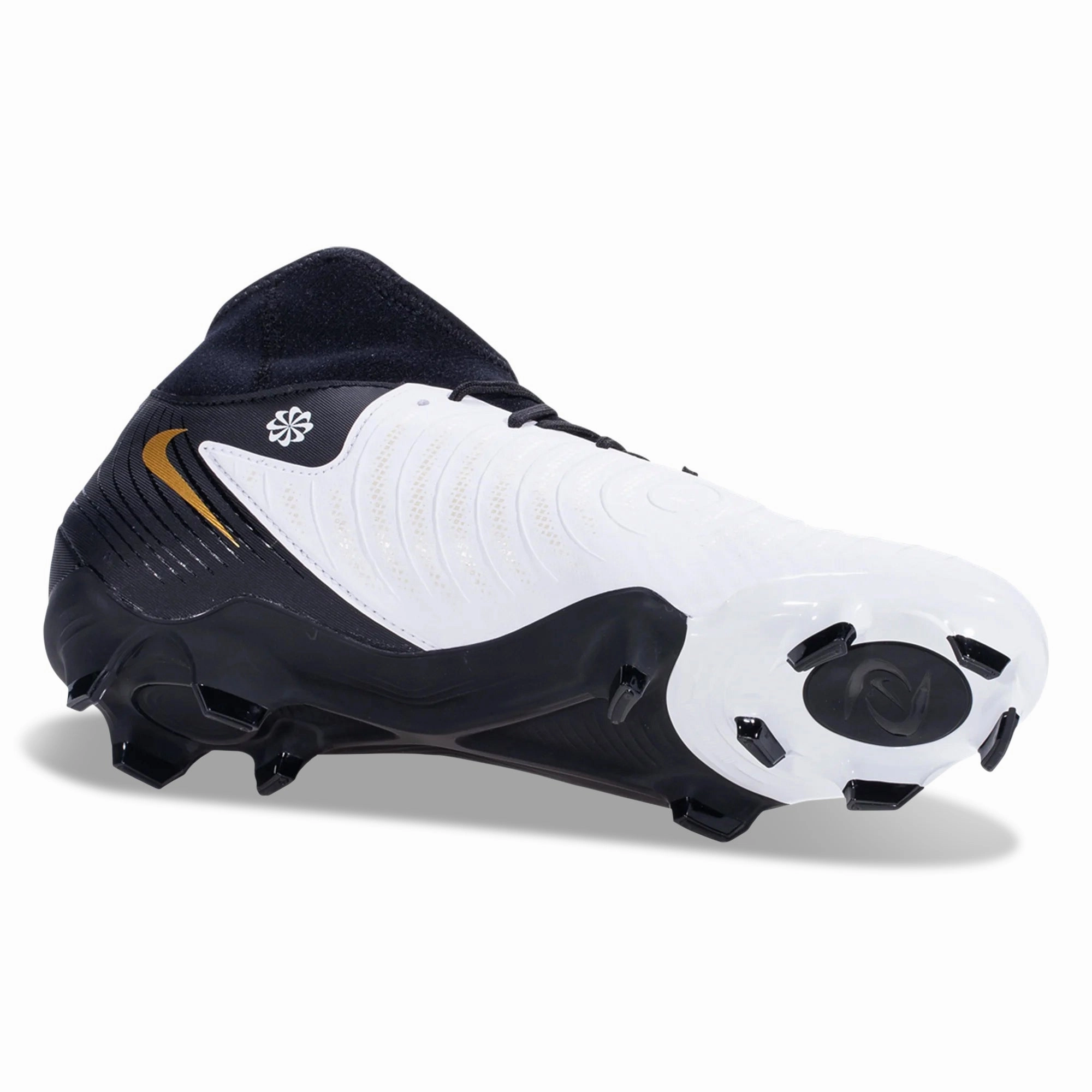 Nike Phantom Luna II Academy FG/MG Soccer Cleats (White/Black-Metallic Gold Coin) T90 Laser Iii Soccer Cleats