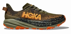 Trail Running Shoes Best 2025 HOKA SPEEDGOAT 6 (2E Width) AQL - M-1147830 AQL - ANTIQUE OLIVE/SQUASH