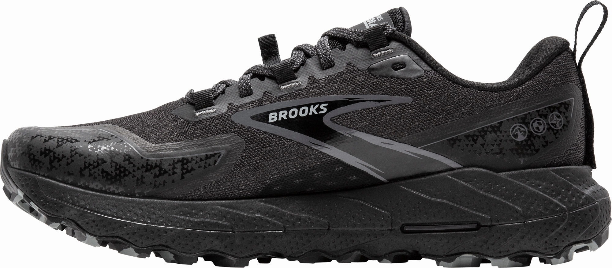Brooks Cascadia 18 Mens Trail Running Shoes - Black Flex Trail Shoes