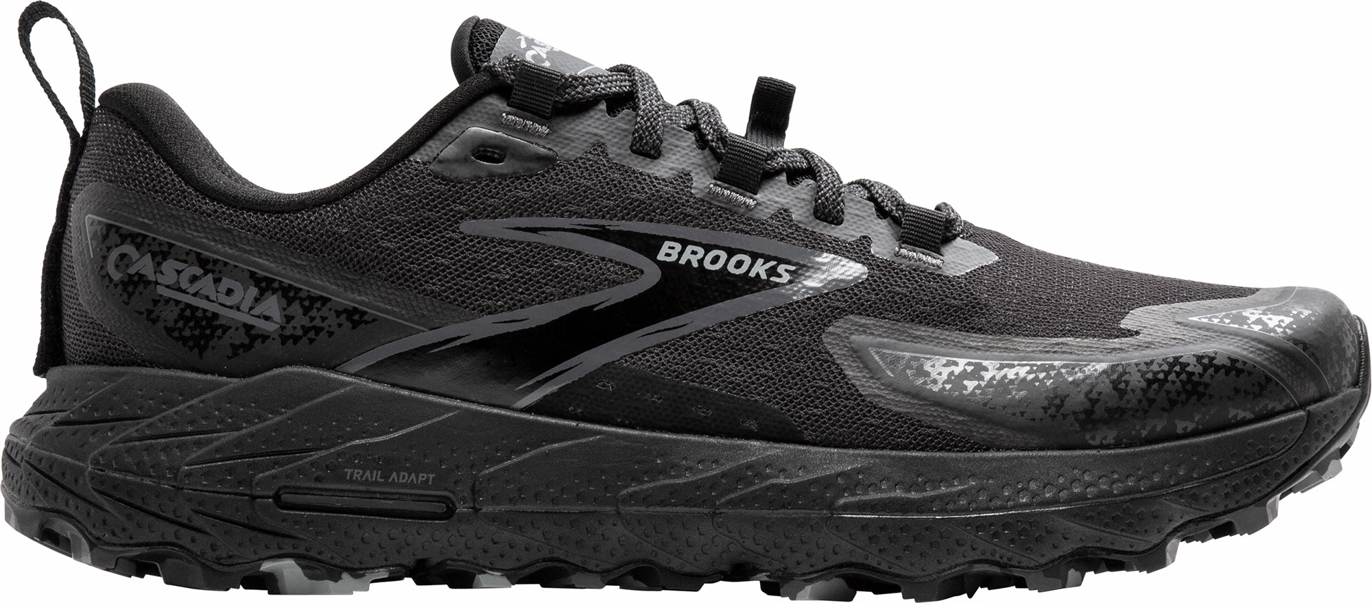 Snow Shoe Trail Brooks Cascadia 18 Mens Trail Running Shoes - Black