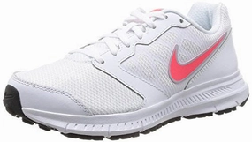 Nike Women's Downshifter 6 White/Hyper Punch/Lt Mgnt Grey Running Shoe 7 Nike Turf Shoes