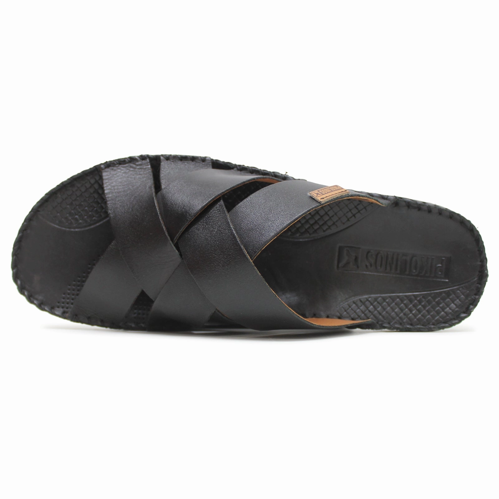 Sandals For Size 12 Pikolinos Tarifa 06J-0015 Leather Men's Comfort Black Sandals