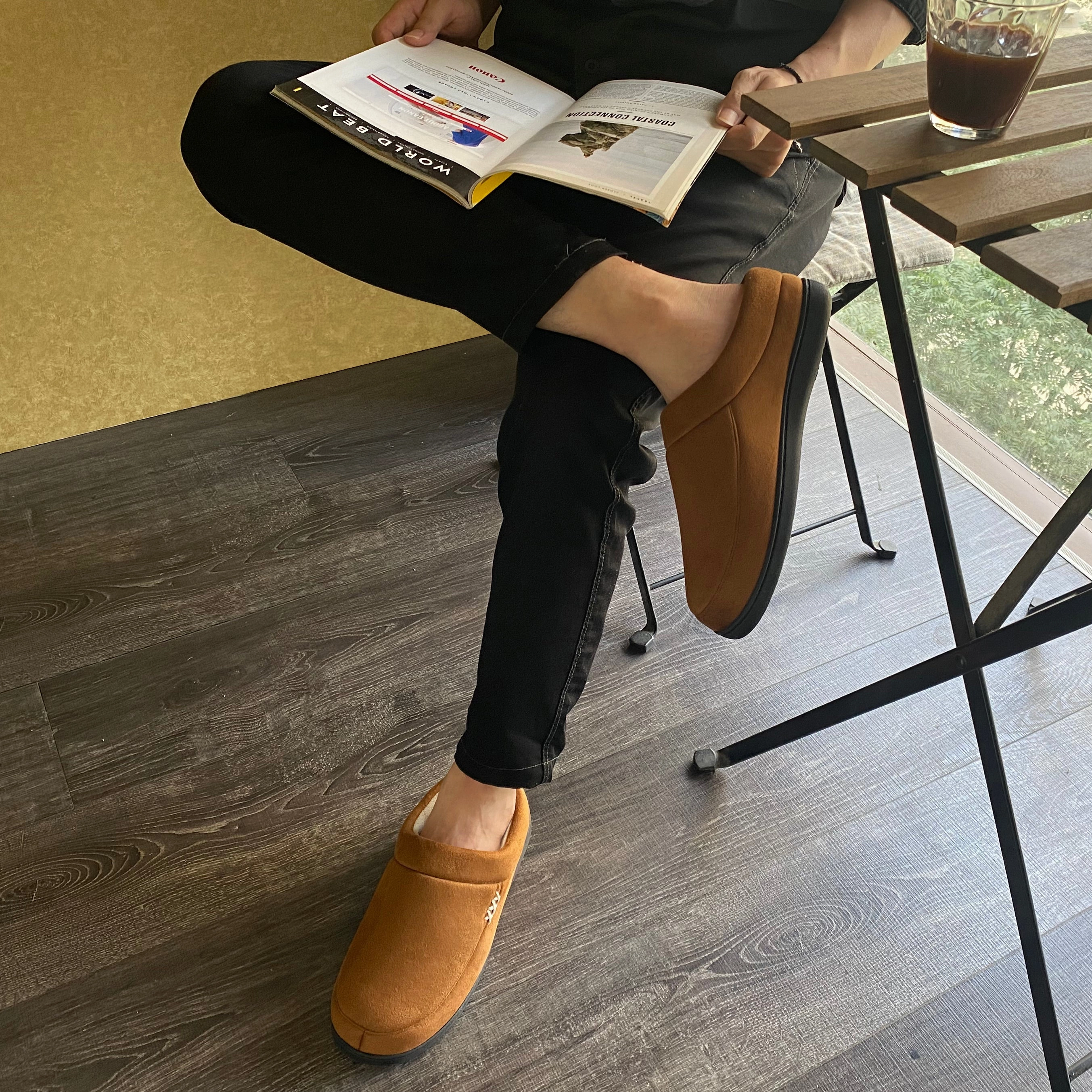 VONMAY Men's Slippers Cozy House Shoes Memory Foam Slip On Clog  Garden Shoes For Knee Pain Best Walking