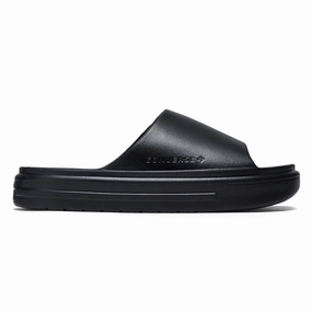 Comfy And Stylish Sandals Converse Essential Slide Sandals - Black/Black/Black