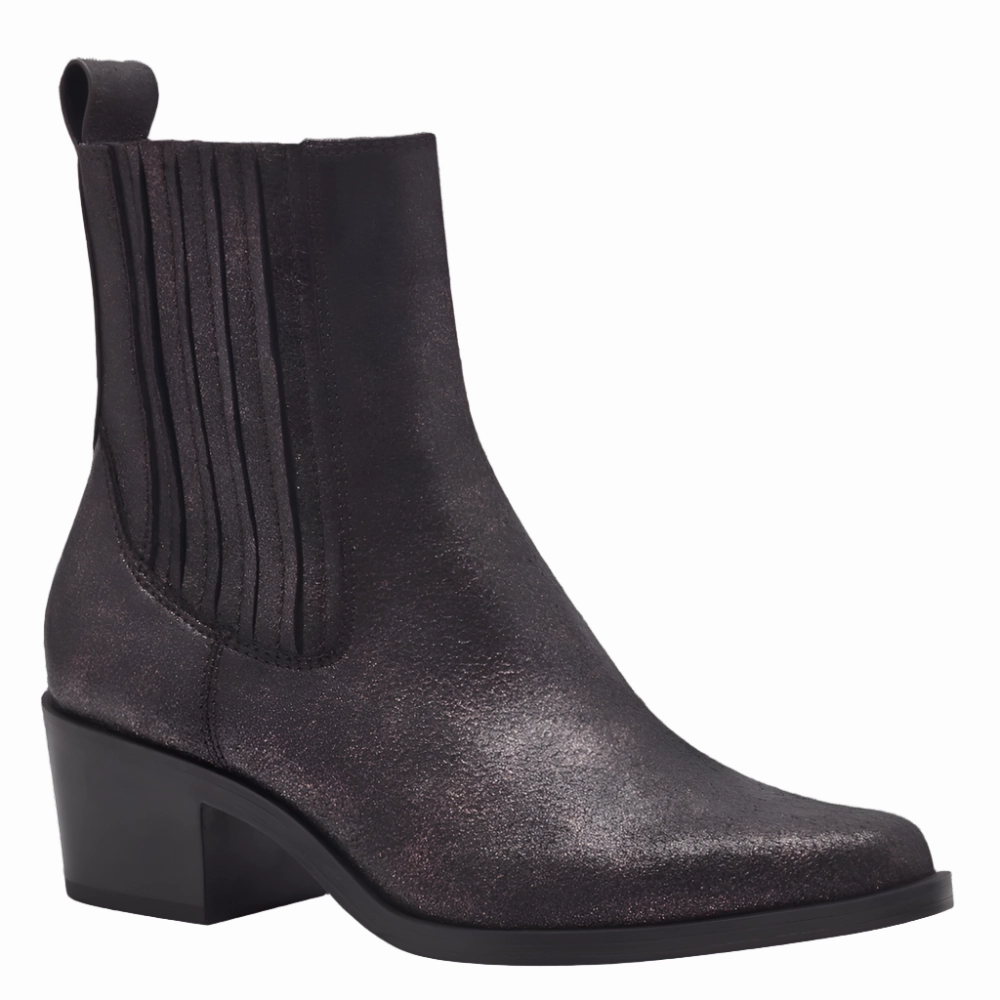 Tamaris Womens Boot 1-25311-43 Bronce Cutout Studded Leather Ankle Boots