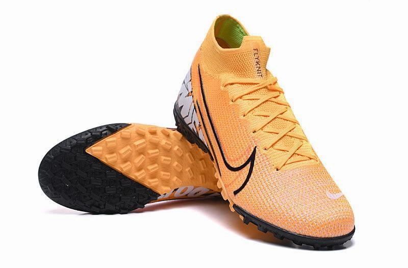 Print Shoes Nike Nike Mercurial Superfly 7 Elite TF Soccers Cleats Shoes Orange Black