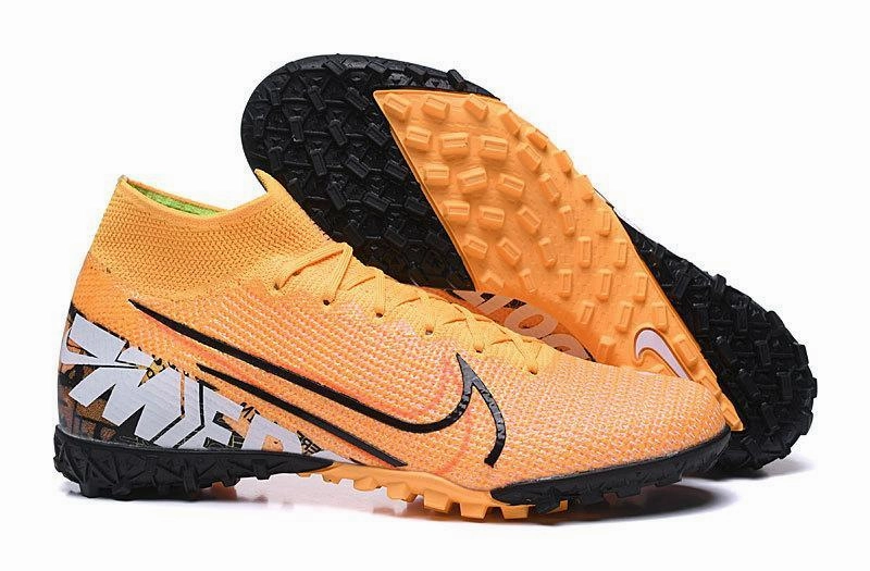 Air Nike Shoes Max Nike Mercurial Superfly 7 Elite TF Soccers Cleats Shoes Orange Black