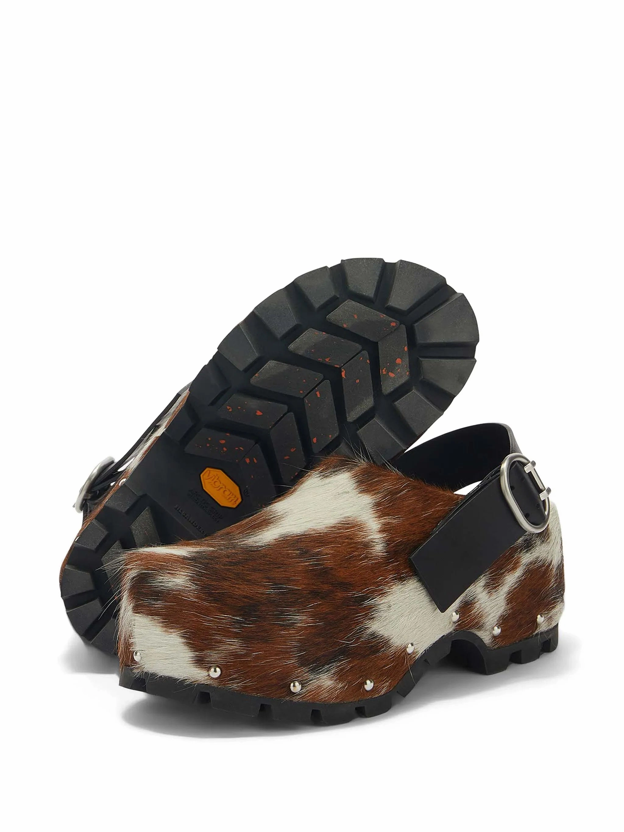 cow-print calf-hair clogs Cute Garden Clogs