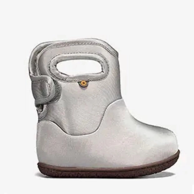 Size 9 Snow Boots Baby Bogs - Silver
