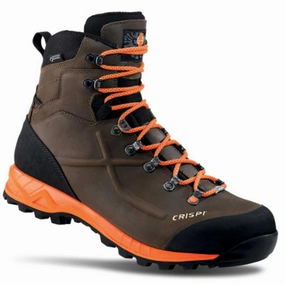 Outbound Hiking Boots CRISPI Valdres GTX - Mens Gore-Tex Hunting Boots - Dark Brown