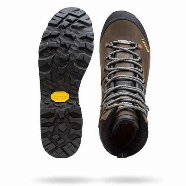 Merrell Snow Hiking Boots CRISPI Valdres Pro GTX Boots - Mens Gore-Tex Hunting Boots - Brown