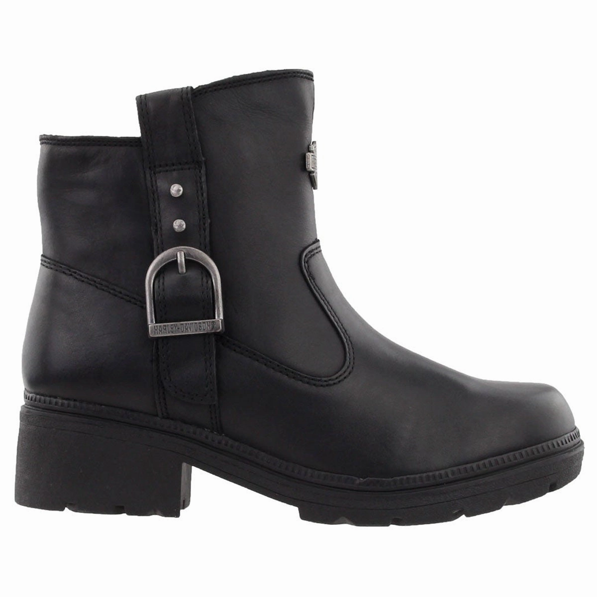 Harley Davidson Madera Leather Women's Ankle Boots - UK 6 - US 8 Women - EU 39 Flat Ankle Boots With Zip