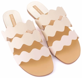 Portugal Flip Flops Floret Scalloped Sandal