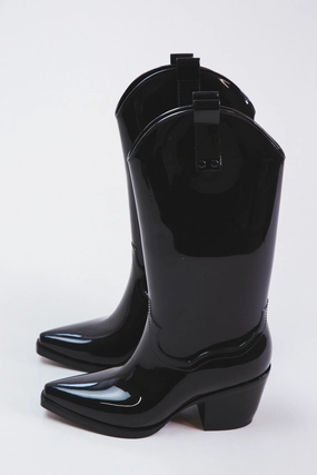 Annie Western Rain Boot, Black | Beach by Matisse Goumi Rain Boots