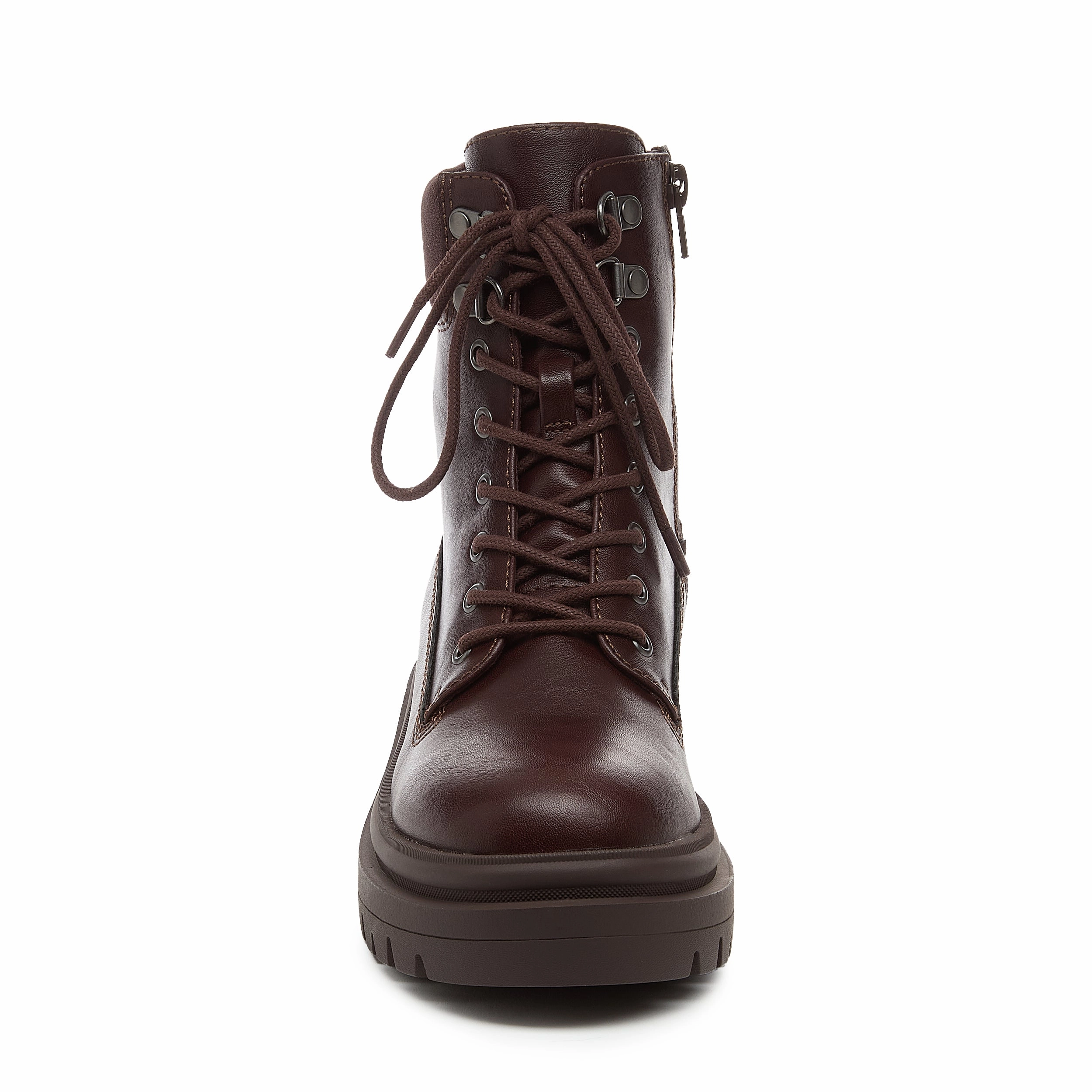 Danie Brown Boots Short Leather Ankle Boots