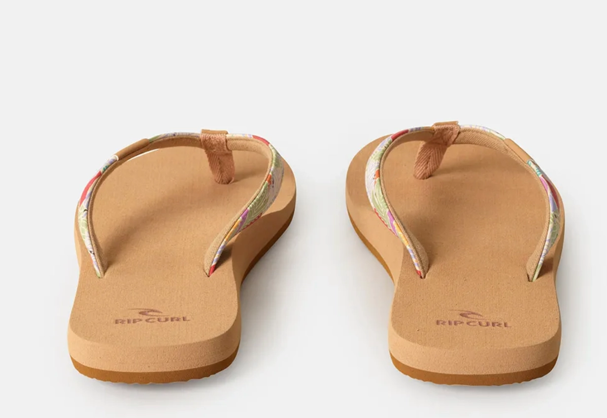 Rip Curl Freedom Bloom Open Toe All Rubber Flip Flops