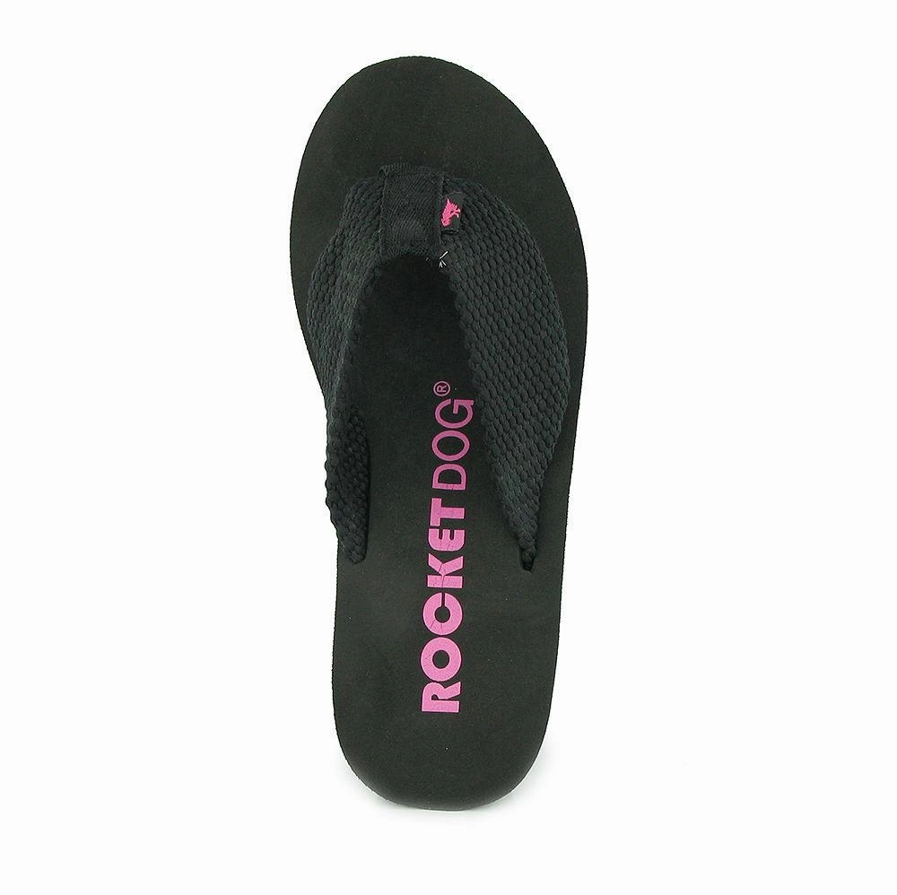 Diver Black Wedge Flip-Flops Fusion Flip Flops