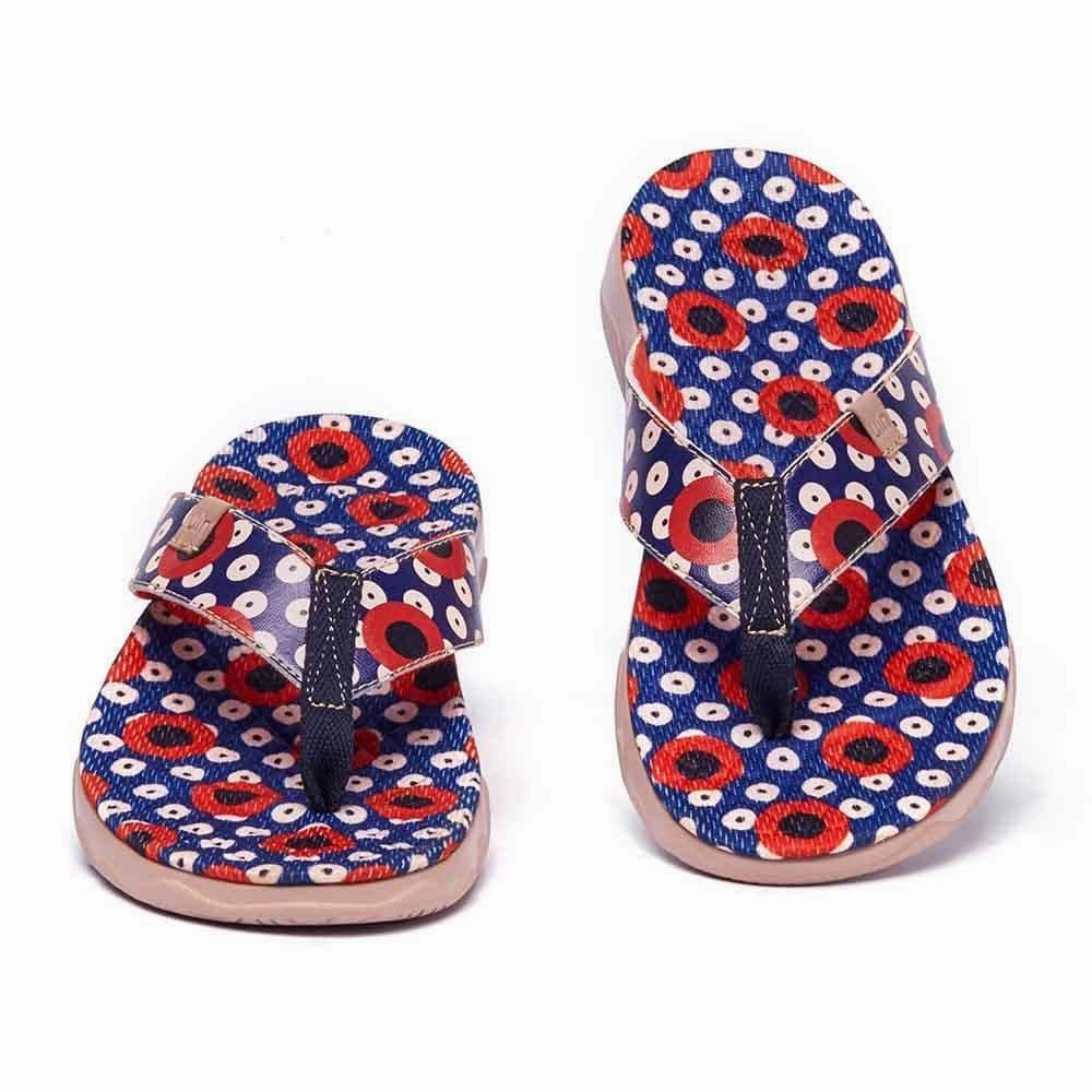 Dots Women Majorca Flip Flops Rainbow Rhinestone Flip Flops
