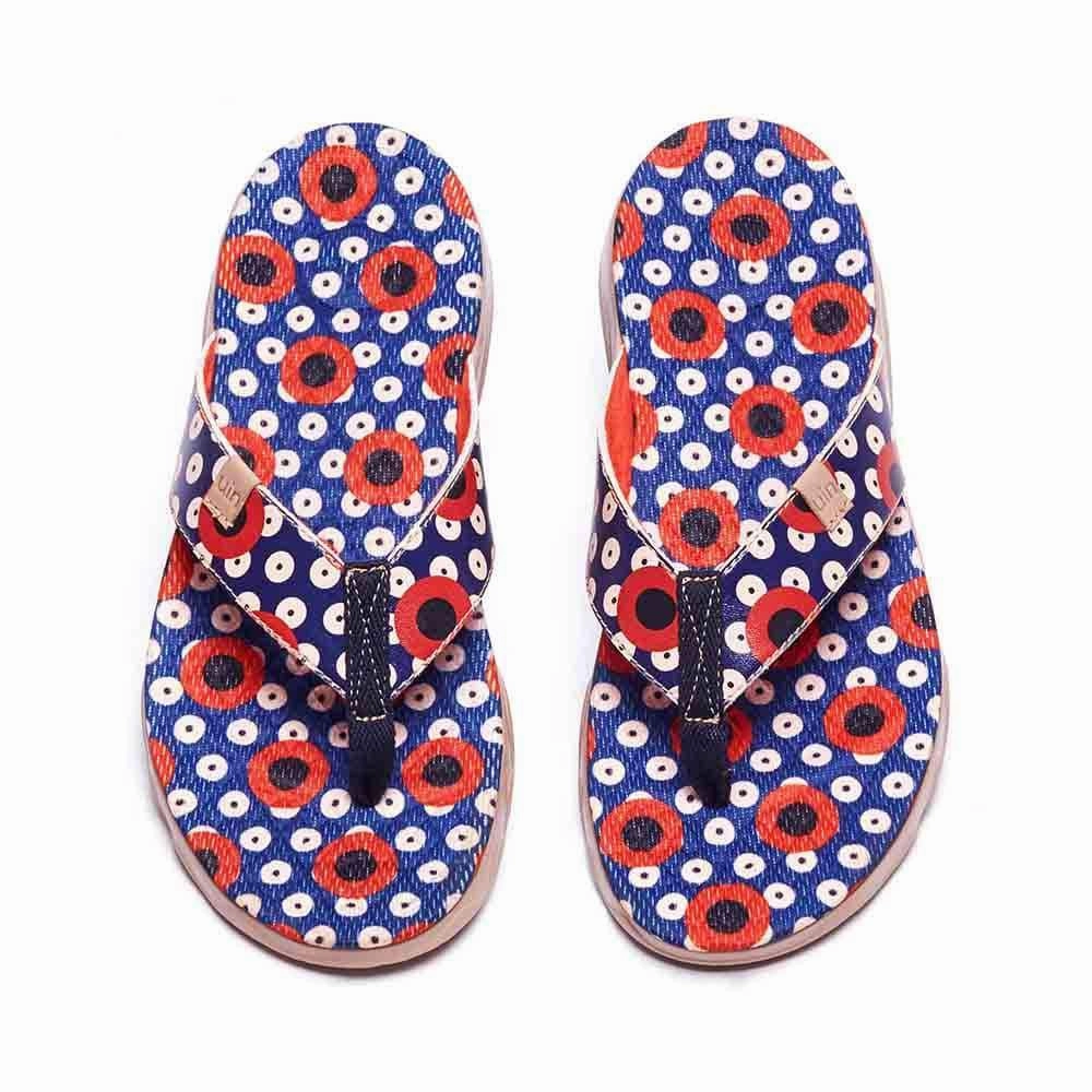 Dots Women Majorca Flip Flops Fish Hook Flip Flops