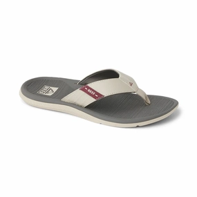 Reef Santa Ana Men's Sandals - Tan/Grey/Maroon Republic Sandals
