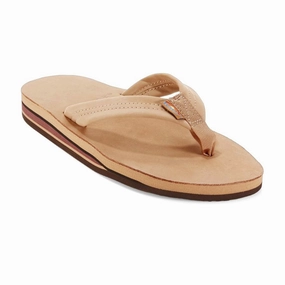 Sandals Resorts Wedding Packages Rainbow Double Layer Premier Leather Men's Sandals - Sierra Brown