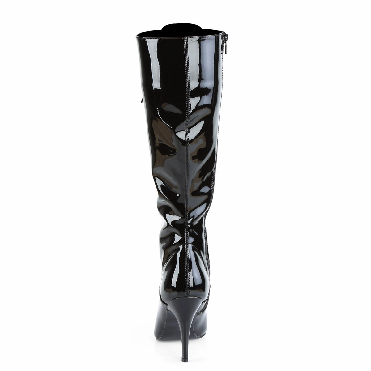 Goth Knee High Platform Boots Pleaser VANITY-2020 Black Patent Knee High Boots