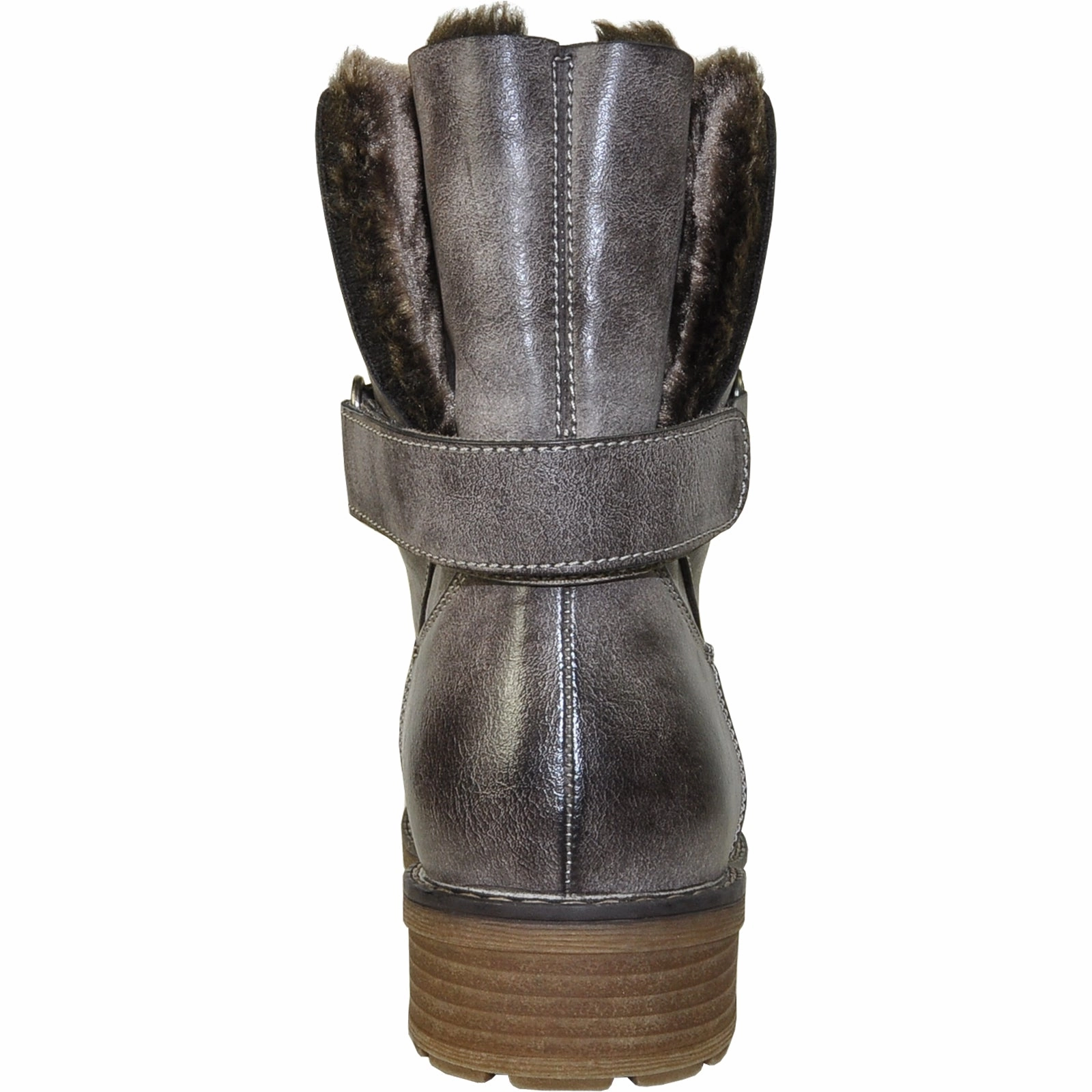 Size 5 Ankle Boots VANGELO Women Water Proof Boot HF9536 Ankle Winter Fur Casual Boot Cool Brown