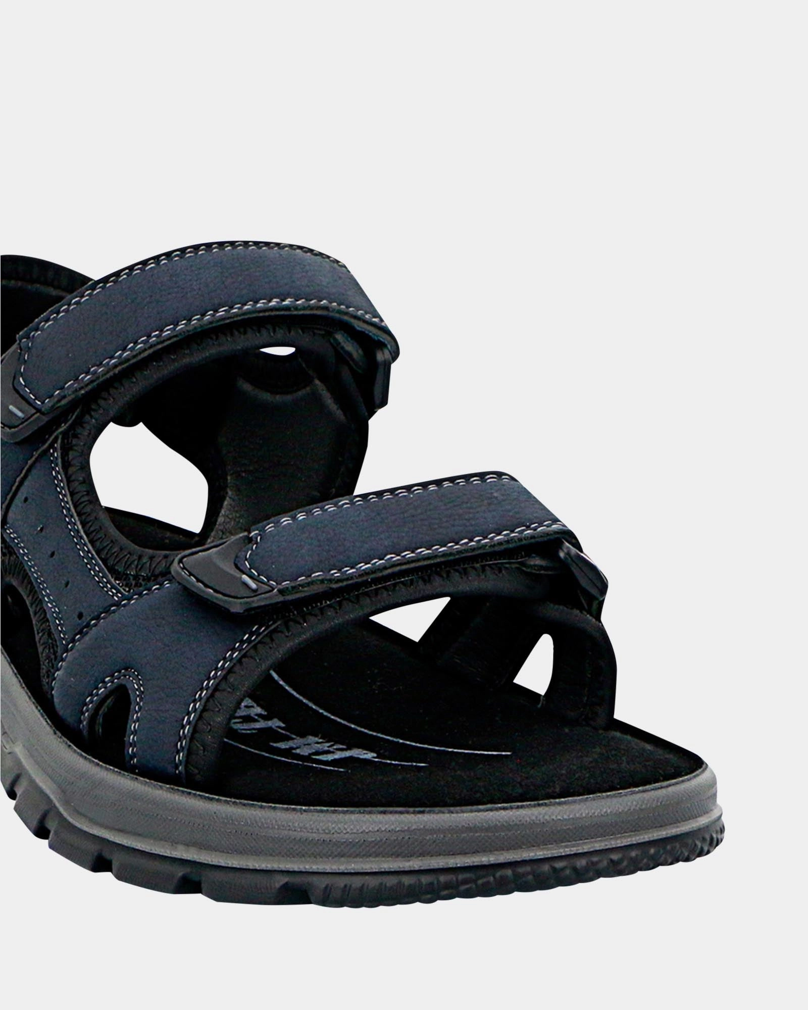 Brookes Black Elastic Strap Sandals