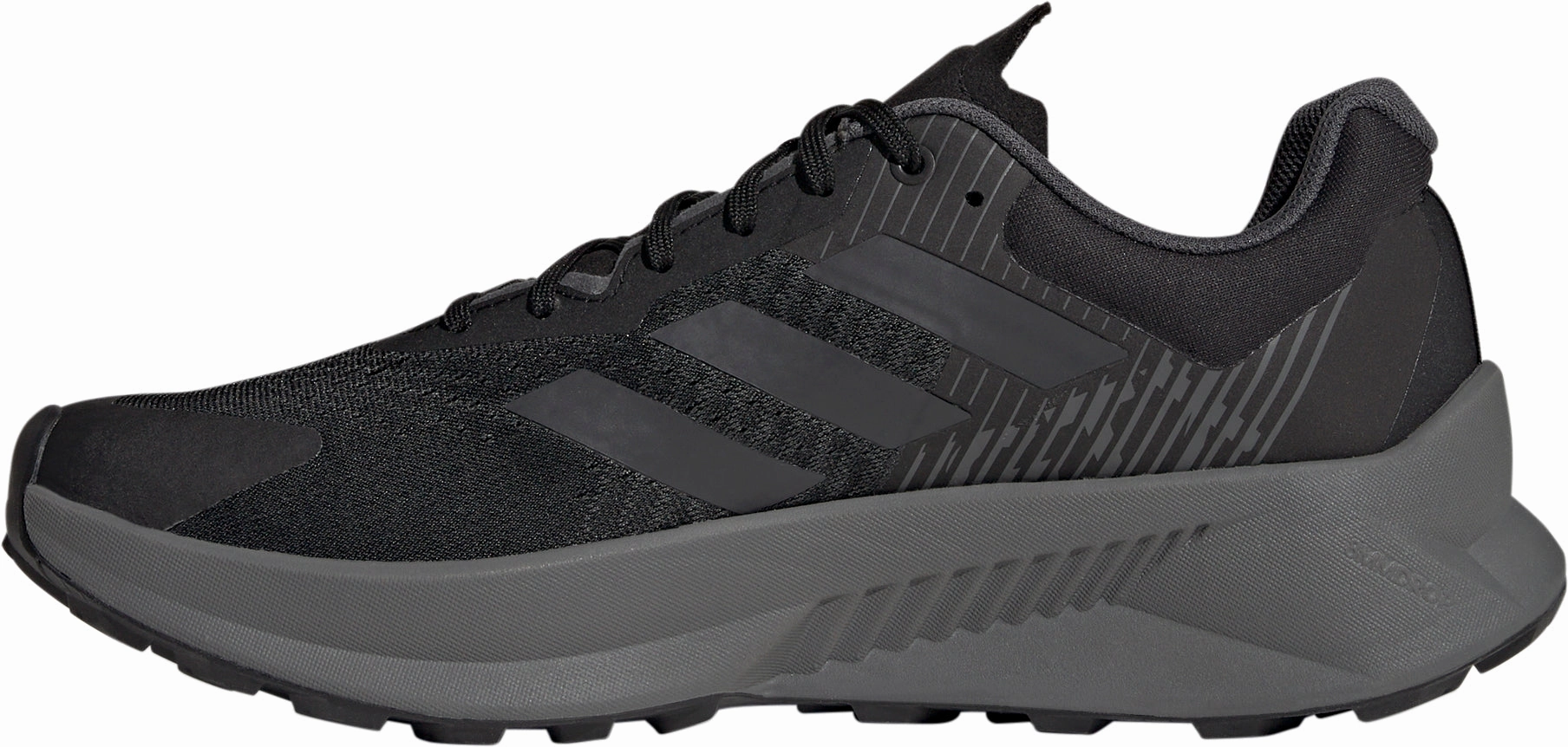 Mid Height Trail Running Shoes adidas Terrex Soulstride Flow GORE-TEX Mens Trail Running Shoes - Black