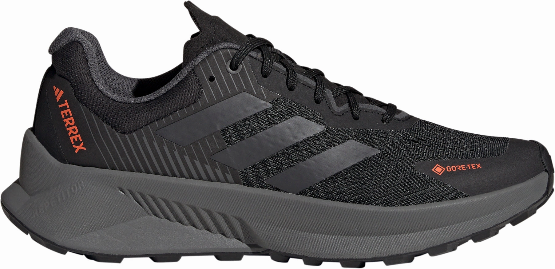 adidas Terrex Soulstride Flow GORE-TEX Mens Trail Running Shoes - Black Trail Running Shoes For Cross Country