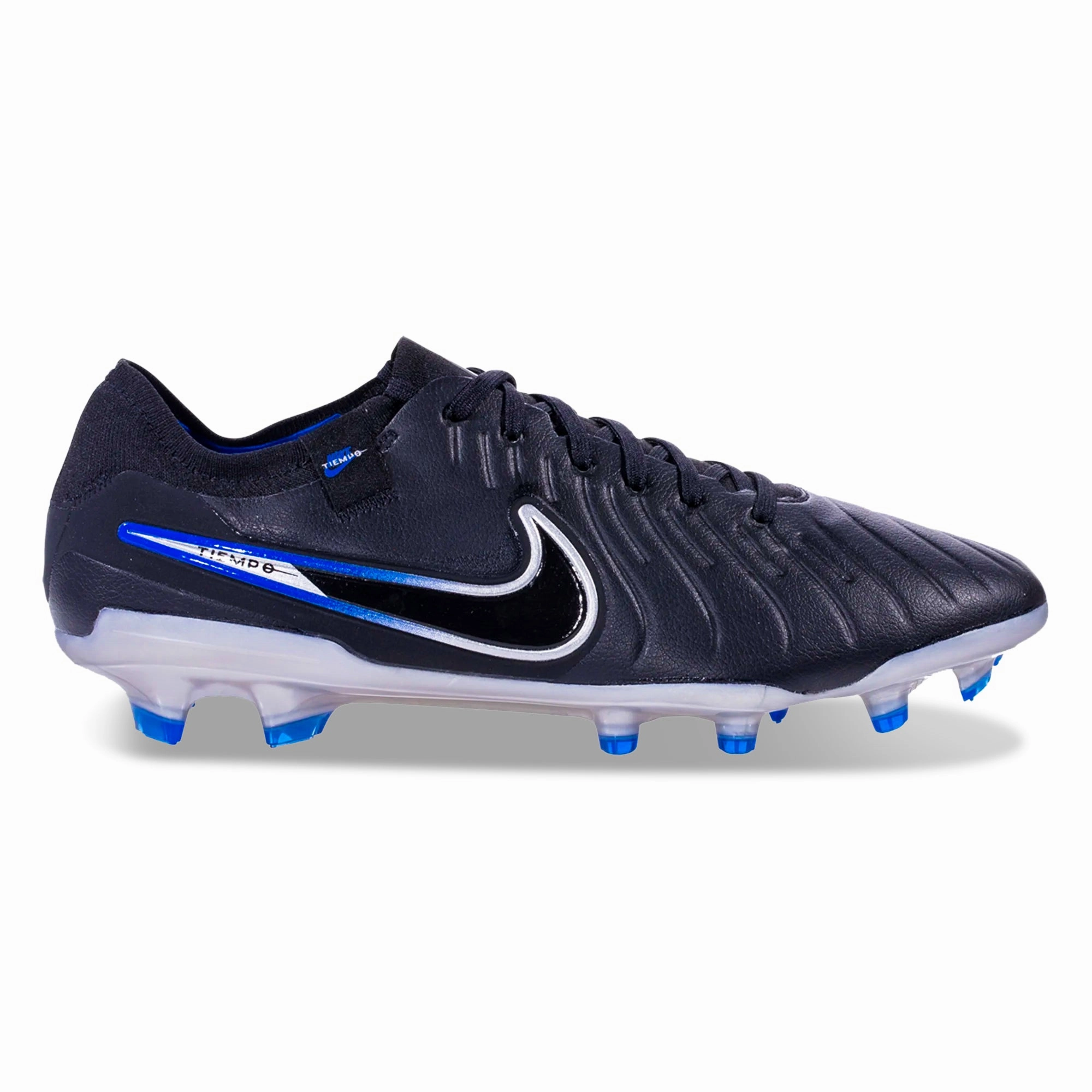 Nike Legend 10 Pro Firm Ground Soccer Cleats (Black/Chrome-Hyper Royal) Maracana Rtx 12 Soccer Cleats