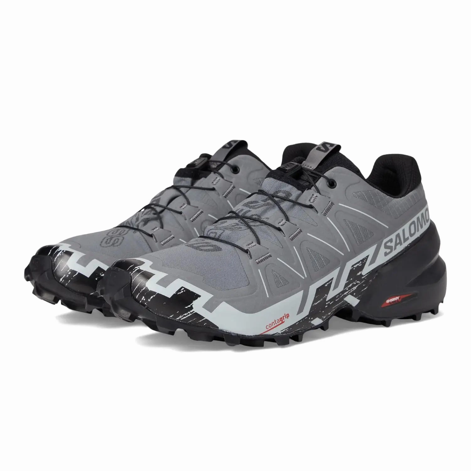 Best Affordable Trail Shoes Salomon Men's Speedcross 6 Sneaker, Quiet Shade/Black/Pearl Blue