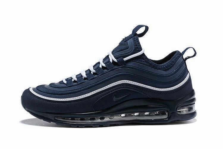 Nike Air Max 97 Dark Blue White Shoes Sale Men Size US 7, 8, 8.5, 9, 10, 11 Florida State University Nike Shoes