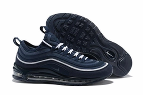Nike Reverse Swoosh Shoes Nike Air Max 97 Dark Blue White Shoes Sale Men Size US 7, 8, 8.5, 9, 10, 11