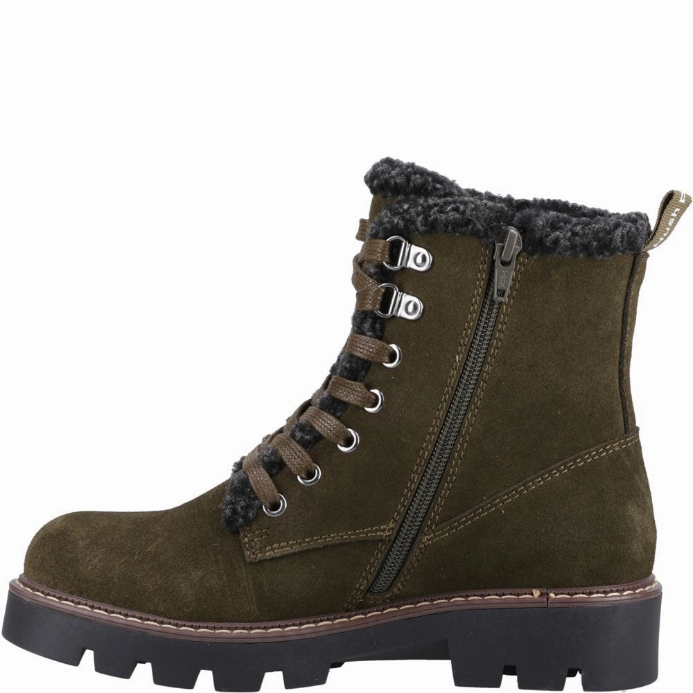 Khaki Aurelia Ankle Boots Natural Reflections Ankle Boots