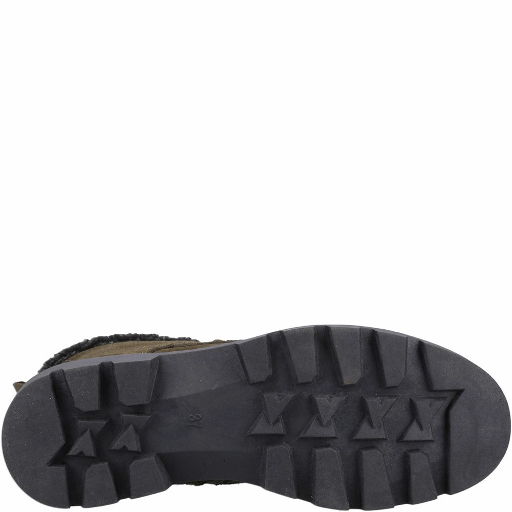 Khaki Aurelia Ankle Boots Pointed Toe Heel Ankle Boots