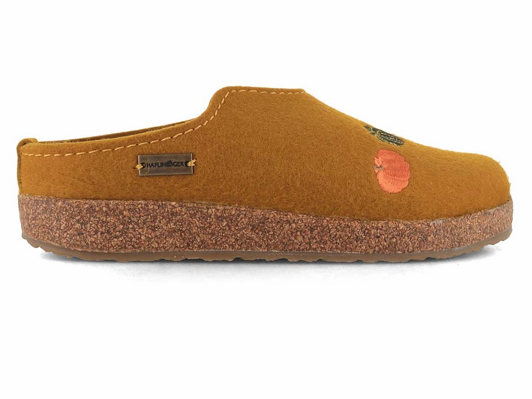HAFLINGER Women Felt Clogs 'Grizzly pumpkin', masala Dansko Clogs Where To Buy