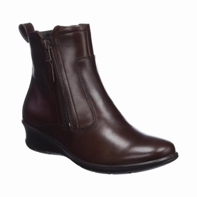 Ecco Felicia 217143 Leather Women's Potting Soil Ankle Boots - UK 6 - US 8-8.5 Women - EU 39 Explorer Ankle Boots