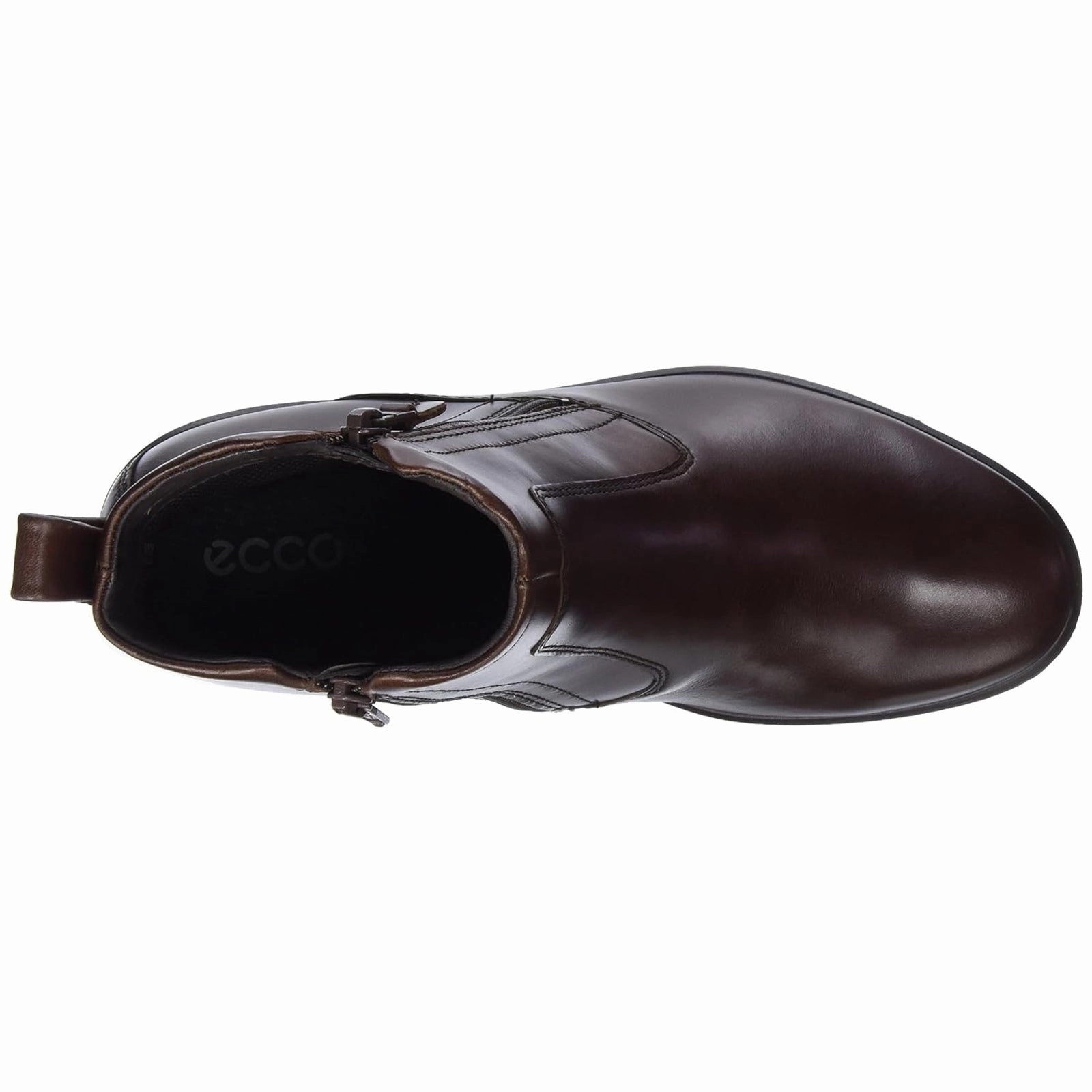 Ecco Felicia 217143 Leather Women's Potting Soil Ankle Boots - UK 6 - US 8-8.5 Women - EU 39 Heeled Ankle Boots With Buckles