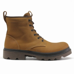 Ecco Grainer Oiled Nubuck Men's Ankle Boots Leather Cowboy Heel Ankle Boots