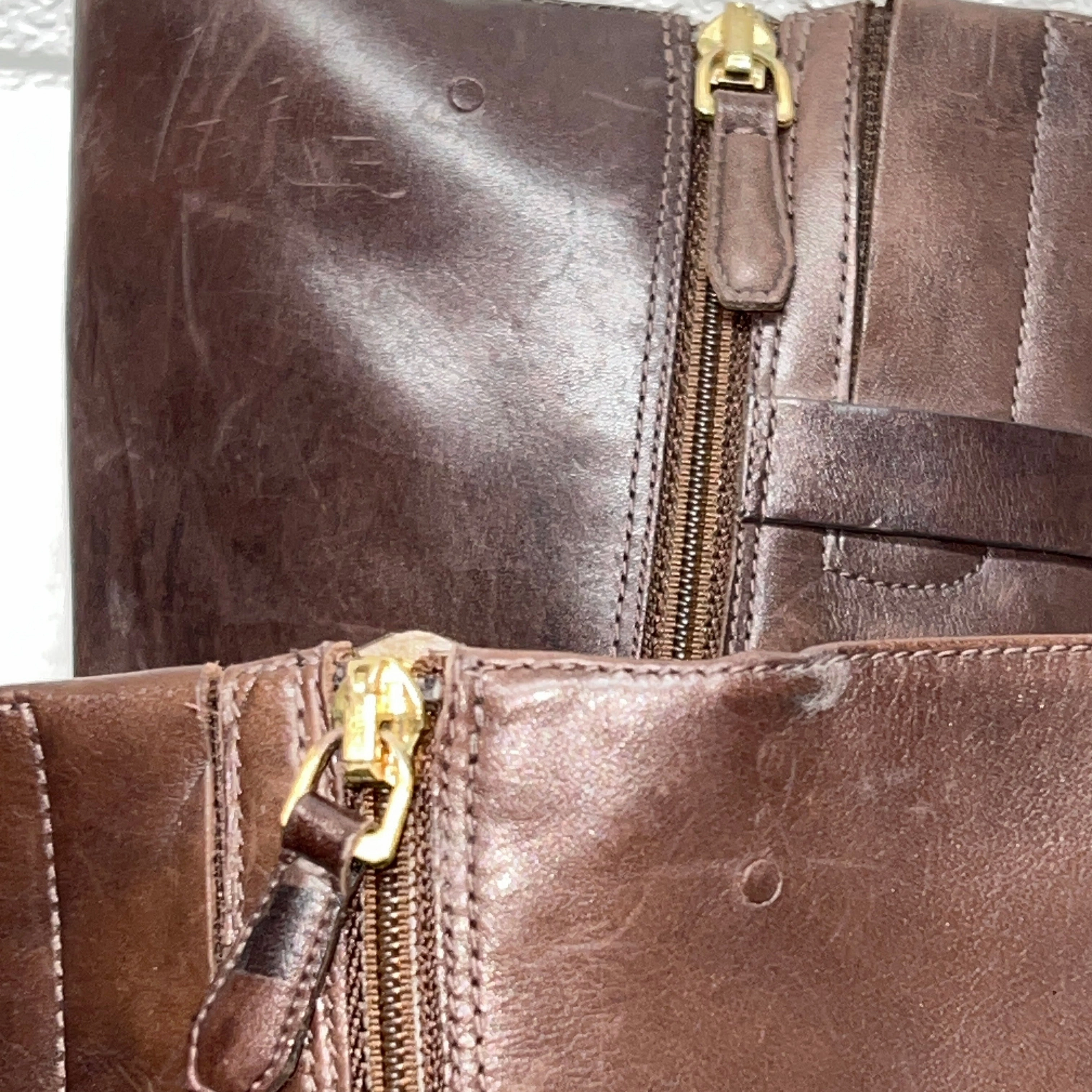 Steve Madden Chunky Boots ECCO Women's Hobart Tall Strap Boot  42EU - Brown Leather