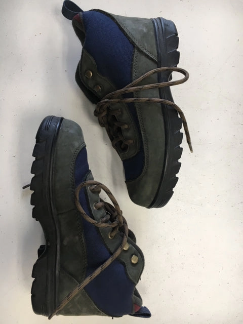 Magellan Hiking Boots Eddie Bauer Blue/Black Size 6 Used Hiking Boots