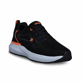 Best Lightweight Walking Shoes Eeken KESHGIA105 Black And Orange Lightweight Anti-Skid Walking Shoes For Men