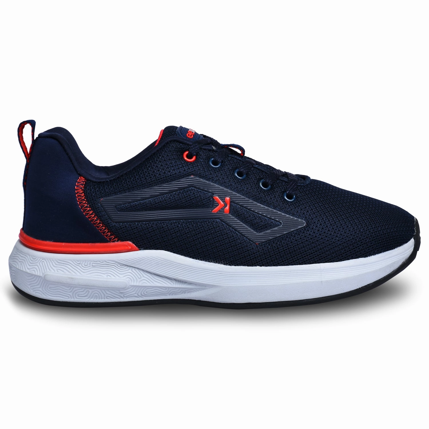 Best Walking Shoes For Nurses Eeken KESHGIA105 Navy Blue And Red Lightweight Anti-Skid Walking Shoes For Men