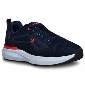 Eeken KESHGIA105 Navy Blue And Red Lightweight Anti-Skid Walking Shoes For Men For Treadmill Walking  Best